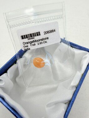 Shop LC Sri Lankan Orange Moonstone Oval Loose Gemstone for Jewelry Making 5531
